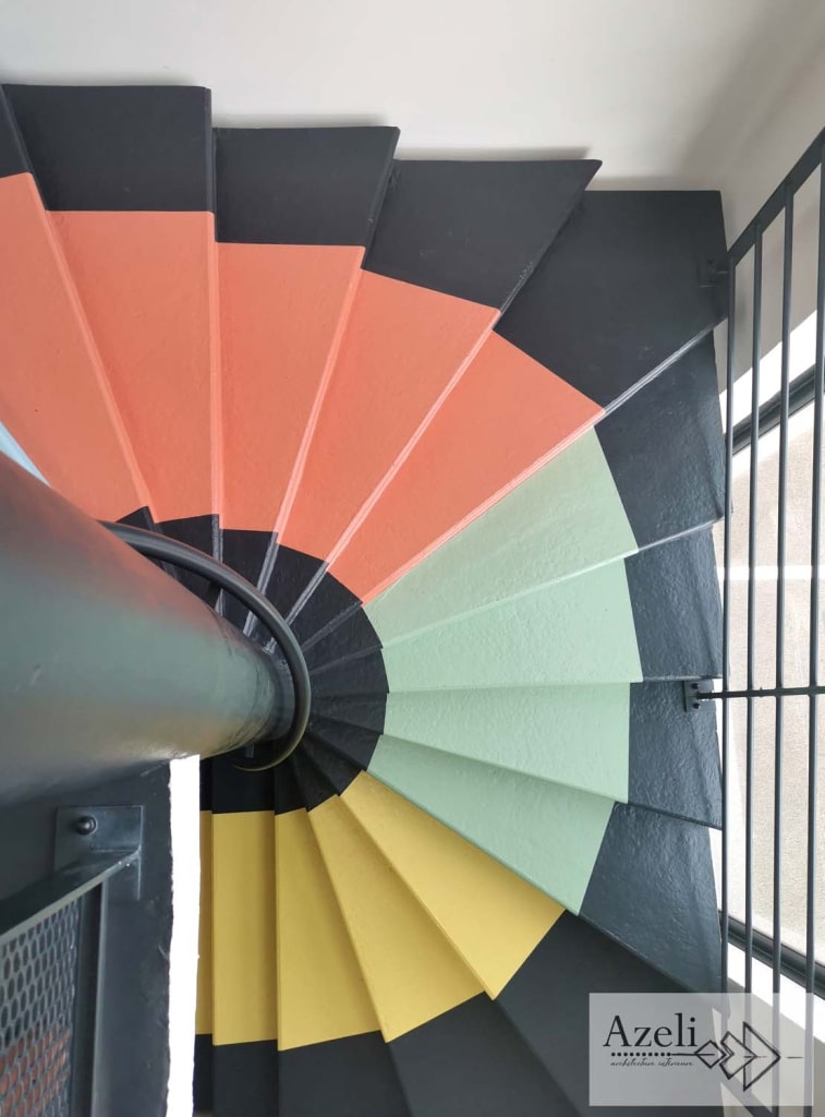 A l’agence Morgane Communication aux Herbiers, réalisation sols et peintures. 