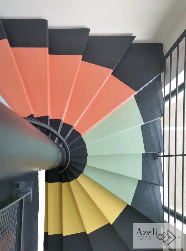 A l’agence Morgane Communication aux Herbiers, réalisation sols et peintures. 